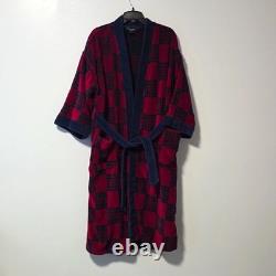 Dior Men's Red Blue Green Checkered Robe