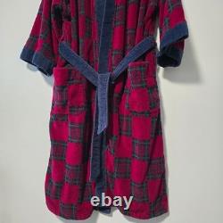 Dior Men's Red Blue Green Checkered Robe