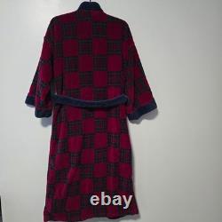 Dior Men's Red Blue Green Checkered Robe