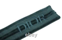 Dior Mens Kim Jones Bathrobe Medium 100% Cotton Belted House Spa Robe Green