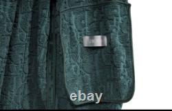 Dior Mens Kim Jones Bathrobe Medium 100% Cotton Belted House Spa Robe Green