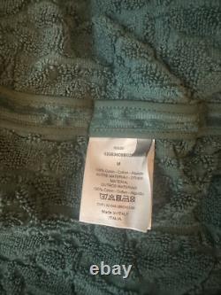 Dior Mens Kim Jones Bathrobe Medium 100% Cotton Belted House Spa Robe Green