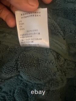 Dior Mens Kim Jones Bathrobe Medium 100% Cotton Belted House Spa Robe Green