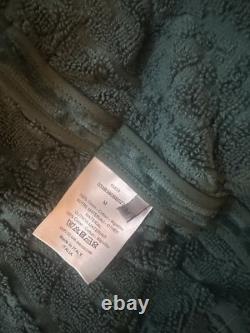 Dior Mens Kim Jones Bathrobe Medium 100% Cotton Belted House Spa Robe Green