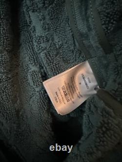 Dior Mens Kim Jones Bathrobe Medium 100% Cotton Belted House Spa Robe Green