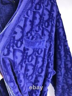 Dior Oblique Jacquard Blue Bathrobe Size M