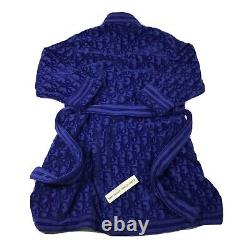 Dior Oblique Jacquard Blue Bathrobe Size M Rrp £1,500