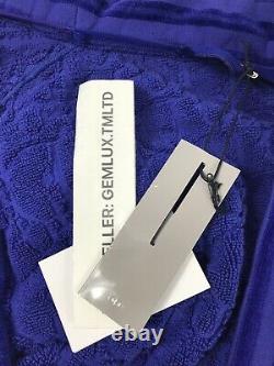 Dior Oblique Jacquard Blue Bathrobe Size M Rrp £1,500