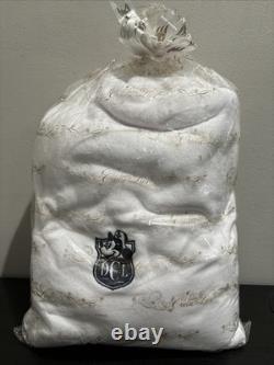 Disney Cruise Line Soft Bath Robe Embroidered Mickey Captain Logo White OSFA New