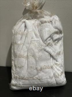 Disney Cruise Line Soft Bath Robe Embroidered Mickey Captain Logo White OSFA New