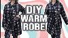 Diy Fleece Robe Home Bathrobe Without Pattern Easy Video Tutorial