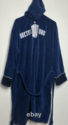 Doctor Who TARDIS Blue Hooded Bath Robe BBC Licensed Robe Factory One Size