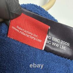 Doctor Who TARDIS Blue Hooded Bath Robe BBC Licensed Robe Factory One Size