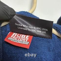 Doctor Who TARDIS Blue Hooded Bath Robe BBC Licensed Robe Factory One Size
