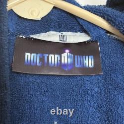Doctor Who TARDIS Blue Hooded Bath Robe BBC Licensed Robe Factory One Size
