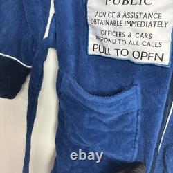 Doctor Who TARDIS Blue Hooded Bath Robe BBC Licensed Robe Factory One Size