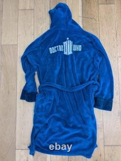 Doctor Who TARDIS Size Large Unisex Dressing Gown Bath Robe Hooded Polar Fleece