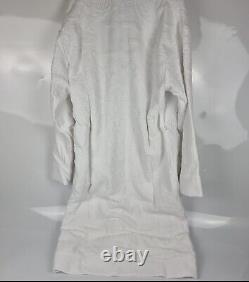 Dolce&Gabbana White Unisex Terry Cotton Bath Robe New