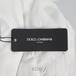 Dolce&Gabbana White Unisex Terry Cotton Bath Robe New