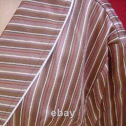 Double Face Men's Bathing Dressing Gown Striped Interior Cotton Taubert 48 50 52
