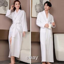 Double-layer 100%Cotton Robes Kimono Bath Robe Couples Breathable Bathrobe Towel