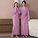 Double-layer 100%Cotton Robes Kimono Bath Robe Couples Breathable Bathrobe Towel
