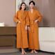 Double-layer 100%Cotton Robes Kimono Bath Robe Couples Breathable Bathrobe Towel