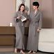 Double-layer 100%Cotton Robes Kimono Bath Robe Couples Breathable Bathrobe Towel