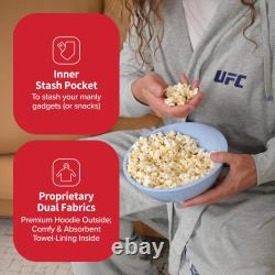 DudeRobe Men's Robe Hooded TERRY Bath Robe for Men with Pockets Soft, Comfy