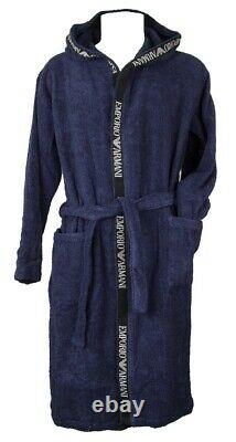 EMPORIO ARMANI bathrobe in cotton terry with hood article 231778 2R447 BATHROBE