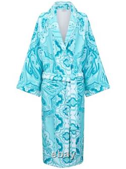 ETRO Blue Paisley Bathrobe New And Authentic