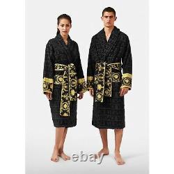 EUC VERSACE I Baroque Bathrobe Black S Unisex Comes in Box