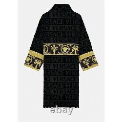 EUC VERSACE I Baroque Bathrobe Black S Unisex Comes in Box