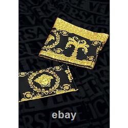 EUC VERSACE I Baroque Bathrobe Black S Unisex Comes in Box