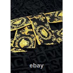 EUC VERSACE I Baroque Bathrobe Black S Unisex Comes in Box