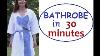 Easy Diy Bathrobe In 30 Minutes F CIL Albornoz Bricolaje En 30 Minutos