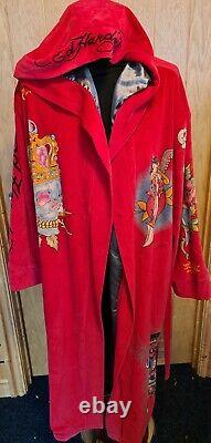 Ed Hardy Mens Hollywood Velvet Bath Robe Super Rare