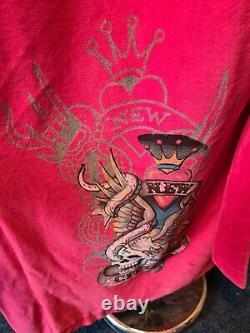 Ed Hardy Mens Hollywood Velvet Bath Robe Super Rare