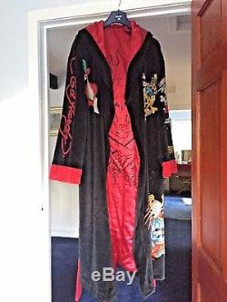 Ed Hardy boxing bath robe / dressing gown reversible authentic item one size