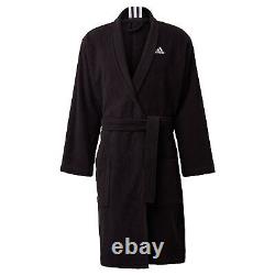 Elegant Adidas Men Bathrobe 3Stripes Value UX FS3373 Black