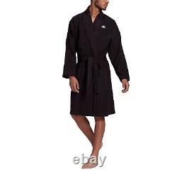 Elegant Adidas Men Bathrobe 3Stripes Value UX FS3373 Black