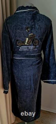 Embroidered Black Cotton Sauna Robe Gift Handmade in Estonia Gold Stitch Lux