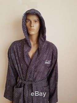 Emporio Armani Bathrobe Men's Grey Robe Bath Triad Heather