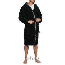 Emporio Armani Bathrobe Underwear Dressing Gown Nero All Sizes