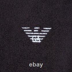 Emporio Armani Black Hooded Bathrobe / Gown, Medium, Logo Waistband BNWT RRP£175