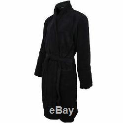 Emporio Armani Logo Men's Towelling Bathrobe, Navy