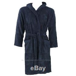 Emporio Armani Mens Plain Supersoft Dressing Gown / Bathrobe 111799 blue