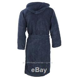 Emporio Armani Mens Plain Supersoft Dressing Gown / Bathrobe 111799 blue