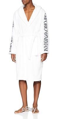 Emporio Armani Underwear Men's 110799 Bathrobe, White Bianco 00010, Large