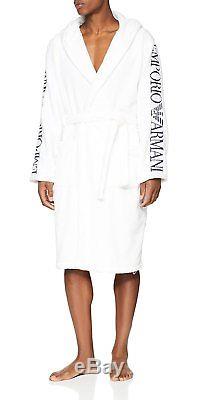 Emporio Armani Underwear Mens 110799 Bathrobe, White Bianco 00010, Medium